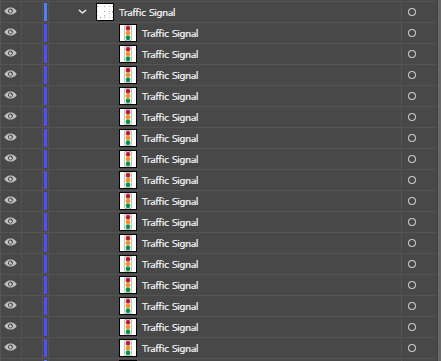 Illustrator Layers panel with replacement symbols Illustrator Layers panel with replacement symbols